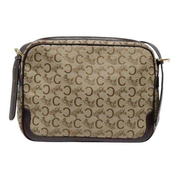 CELINE C Macadam Canvas Shoulder Bag Brown Auth ep5946 - Picture 3 of 15